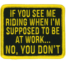 PATCH SEE ME RIDING-PPW1001 : 3"X3" - HighwayLeather