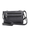 Hot Leathers PUA1175 Black Leather Small Concealment Crossbody Purse