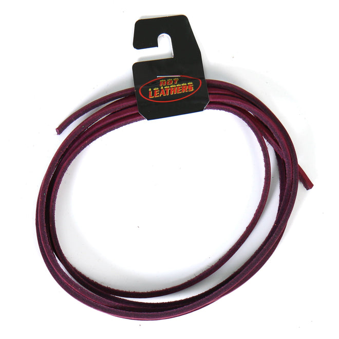 Hot Leathers purple leather lace, 72 inches long, accessory for customizing clothing or accessories, made of genuine leather.