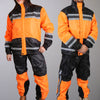 Hot Leathers RGU1004 Orange and Black Unisex Waterproof Rain Suit