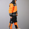 Hot Leathers RGU1004 Orange and Black Unisex Waterproof Rain Suit