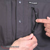 Hot Leathers RSM1001 Men's Black Performance Long Sleeve Riding Shirt