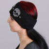 Hot Leathers Skull Bling Head Wrap for hair accessories, featuring shiny skull design and vibrant colors.