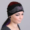 Hot Leathers Heart with Wings Bling Head Wraps hair accessory featuring sparkling embellishments and a bold, stylish design.