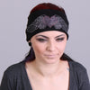 Hot Leathers RWC1003 heart with wings bling head wrap, a stylish hair accessory with shiny embellishments and intricate design.