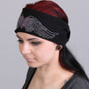 Hot Leathers Heart with Wings bling head wrap hair accessory featuring shiny embellishments and a bold, stylish design.