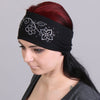 Hot Leathers RWC1005 Original Flowers Bling Head Wraps hair accessory with floral and rhinestone details, stylish and decorative.