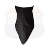 Cotton HL80302BLACK Face Mask Black Cotton Bandana Biker Facemask Triangle Headband Neck Ride Scarf - HighwayLeather