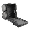 Milwaukee Leather PVC sissy bar bag with four bonus outer pockets, measuring 18x18.5x10.5 inches, for motorcycle storage.