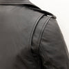 Buffalo Leather Gear kids motorcycle leather jacket in classic style, featuring a black leather design for boys and girls.