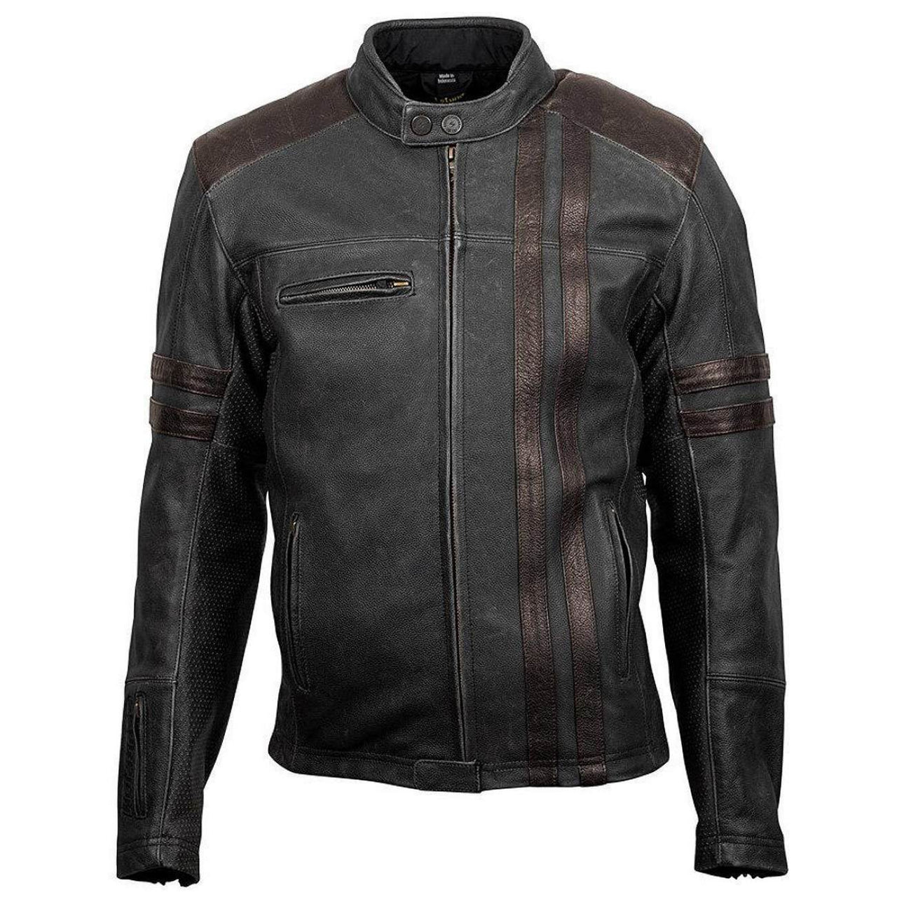 Scorpion 1909 Men's Black Leather Jacket XL - HighwayLeather