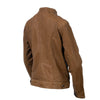 Milwaukee Leather women's cognac motorcycle leather jacket with zipper front, casual fashion design, stylish women's jacket.