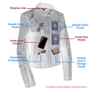 Milwaukee Leather SFL2830 Women's Aqua Scuba Style Sheepskin Fashion Leather Jacket