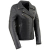 Milwaukee Leather SFL2870 Women's ‘Duchess’ Black Motorcycle Style Fashion Casual Leather Jacket