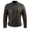 Milwaukee Leather Vintage SFM1803 Men's Brown Leather Moto Style Fashion Jacket