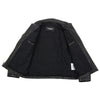 Milwaukee Leather vintage men's black zipper front jacket with shirt collar, classic style, casual outerwear for men.