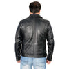 Milwaukee Leather men's black studded motorcycle style leather jacket with silver hardware and classic biker design.
