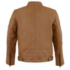 Milwaukee Leather SFM1835 Men's Saddle ‘Cafe Racer’ Leather Jacket with Snap Button Collar