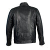 Milwaukee Leather men's black motorcycle fashion leather jacket with front zipper closure and stylish design.