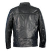 Milwaukee Leather men's black classic fashion leather jacket with zipper closure, stylish and durable men's jacket image.