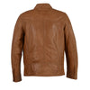 Milwaukee Leather men's saddle zipper front leather jacket with classic design, visible stitching, and leather texture.