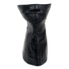 Milwaukee Leather SH162 black leather face mask and neck warmer, unisex safety accessory with premium leather material.