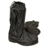Milwaukee Leather SH2100 Men's Black Full Coverage Rain Boot Cover with Hard Walking Sole