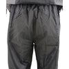 Milwaukee Leather women's black and grey waterproof rain suit with reflective piping, designed for outdoor protection.