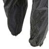 Milwaukee Leather women's waterproof rain suit with black and grey hooded design, ideal for motorcycle and outdoor use.