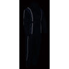 Milwaukee Leather women's black and grey waterproof rain suit with reflective piping, designed for outdoor protection and visibility.