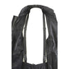 Milwaukee Leather NexGen SH222503 women's black and grey waterproof rain suit with hood, inside view showing waterproof material.