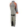 Milwaukee Leather women's gray and orange rain suit with reflective piping, water-resistant rain gear for outdoor protection.