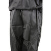 Milwaukee Leather NexGen SH2342 women's black water-resistant rain suit with reflective butterfly patterns, designed for outdoor protection.