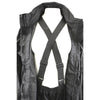 Milwaukee Leather NexGen women's black water-resistant rain suit with reflective butterfly details, suitable for wet weather.