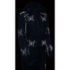 Milwaukee Leather NexGen SH2342 women's black water resistant rain suit with reflective butterfly patterns, suitable for rainy weather.