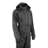 Milwaukee Leather NexGen SH2342 women's black water-resistant rain suit with reflective butterfly patterns, suitable for wet weather.