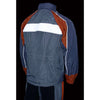 Milwaukee Leather men's gray and orange water-resistant rain suit with reflective piping, designed for outdoor protection.