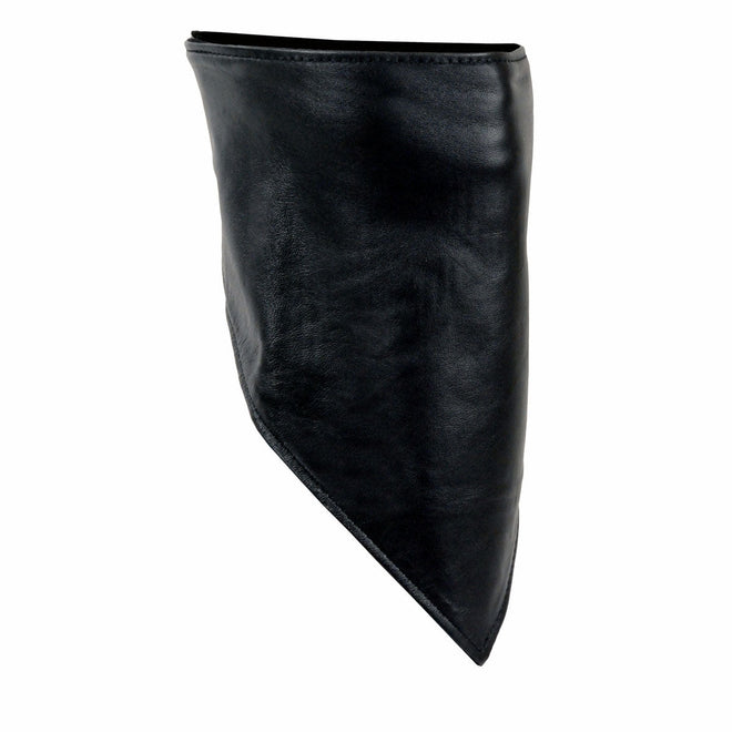 Milwaukee Leather SH321 fleece-lined bandanna and neck warmer, unisex face and neck safety accessory, shown in navy blue.