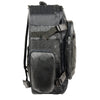 Milwaukee Leather SH540 medium black leather and textile motorcycle sissy bar backpack bag for bikers.