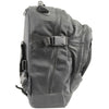 Milwaukee Leather black leather 2-in-1 motorcycle sissy bar and bag back with sturdy design and adjustable straps for bikers.