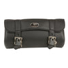 Milwaukee Leather SH615 black PVC large tool bag with key locks, designed for durable storage and easy access.