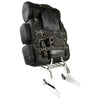 Milwaukee Leather SH680 large black textile motorcycle sissy bar travel bag with sturdy straps and spacious storage for bikers.