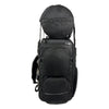 Milwaukee Leather SH680 black textile motorcycle sissy bar travel bag attached to a motorcycle rear sissy bar, designed for bikers.