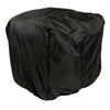 Milwaukee Leather SH681 medium black textile touring motorcycle sissy bar bag with multiple compartments and sturdy straps.