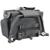 Milwaukee Leather SH685 black motorcycle sissy bar bag with textile construction and spacious storage for biker luggage.