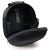 Milwaukee Leather SH687 black textile motorcycle helmet sissy bar bag with straps and storage pockets, designed for bikers.