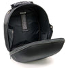 Milwaukee Leather SH687 black textile motorcycle helmet back pack designed as a sissy bar bag for bikers.