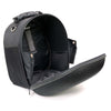 Milwaukee Leather SH687 black textile motorcycle helmet back pack sissy bar bag with adjustable straps and compact design.