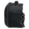 Milwaukee Leather SH687 black textile motorcycle helmet back pack sissy bar bag with adjustable straps and spacious storage for bikers.