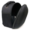 Milwaukee Leather black textile motorcycle helmet backpack and sissy bar bag, medium size, designed for bikers and motorcycle travel.
